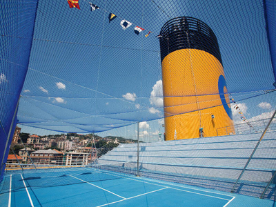 Costa Pacifica Tennisplatz